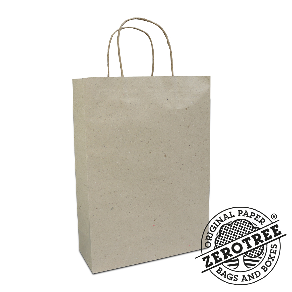 Grass paper bag - L | Eco gift